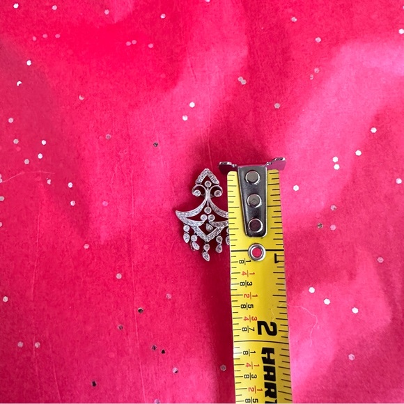 100% DIAMONDS 18K WHITE GOLD NECKLACE/ MADE IN ITALY - Picture 14 of 16